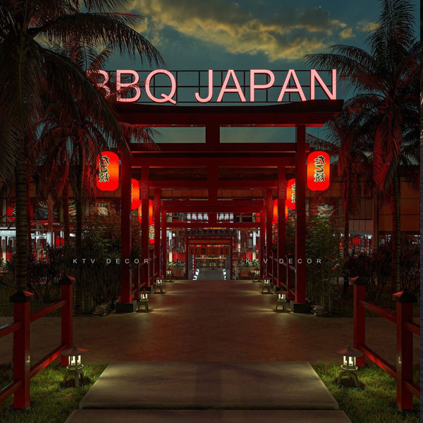 Mô hình nhà hàng JAPAN BBQ - Thiết kế thi công và dự án