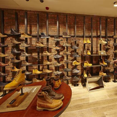 Thiết kế shop giày showroom giàyTimberland đẹp