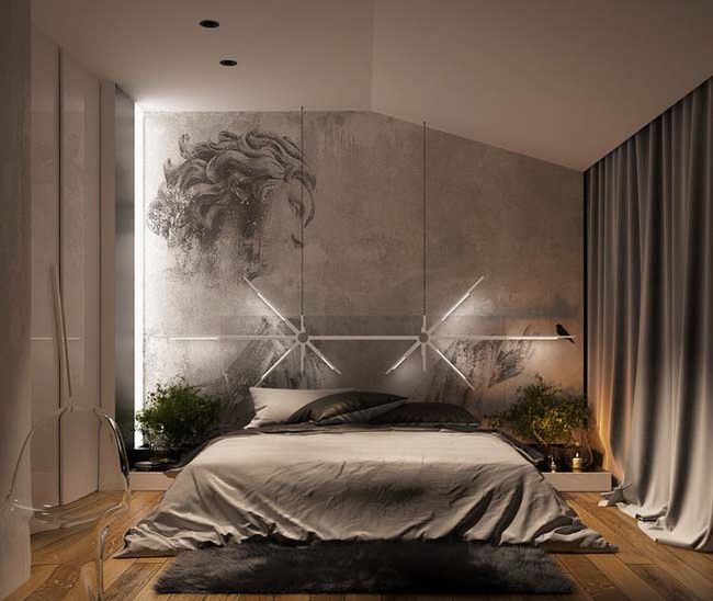 Mẫu thiết kế phòng ngủ theo phong cách Châu Âu.  1