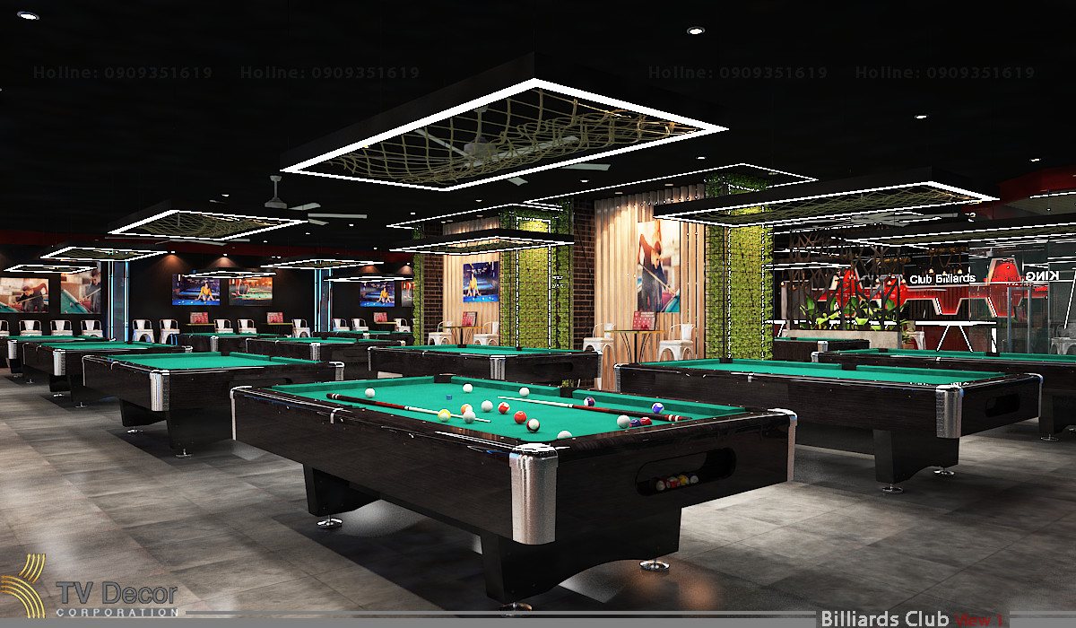 Dự án Câu Lạc Bộ Bi Da (Billiards Club) do KTV DECOR thiết kế và thi công) 5