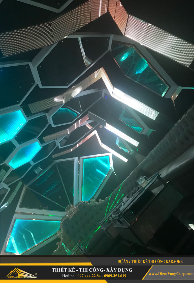 Thi công phòng Karaoke Led hiện đại 10