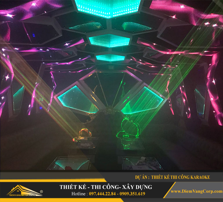 Thi công phòng Karaoke Led hiện đại 15