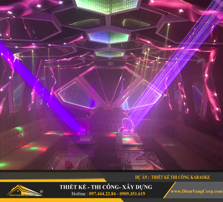 Thi công phòng Karaoke Led hiện đại 16