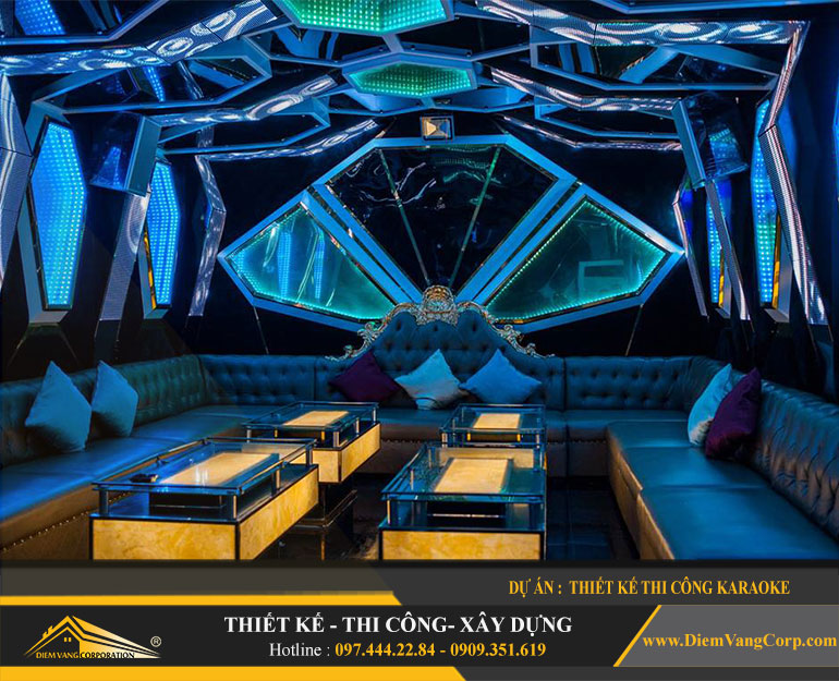 Thi công phòng Karaoke Led hiện đại 2