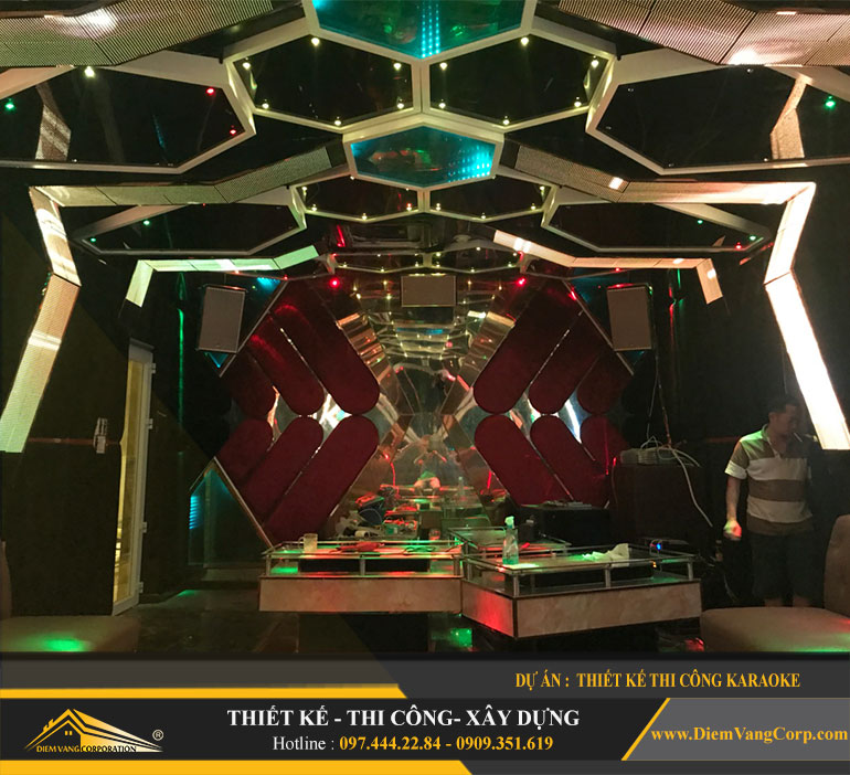 Thi công phòng Karaoke Led hiện đại 3