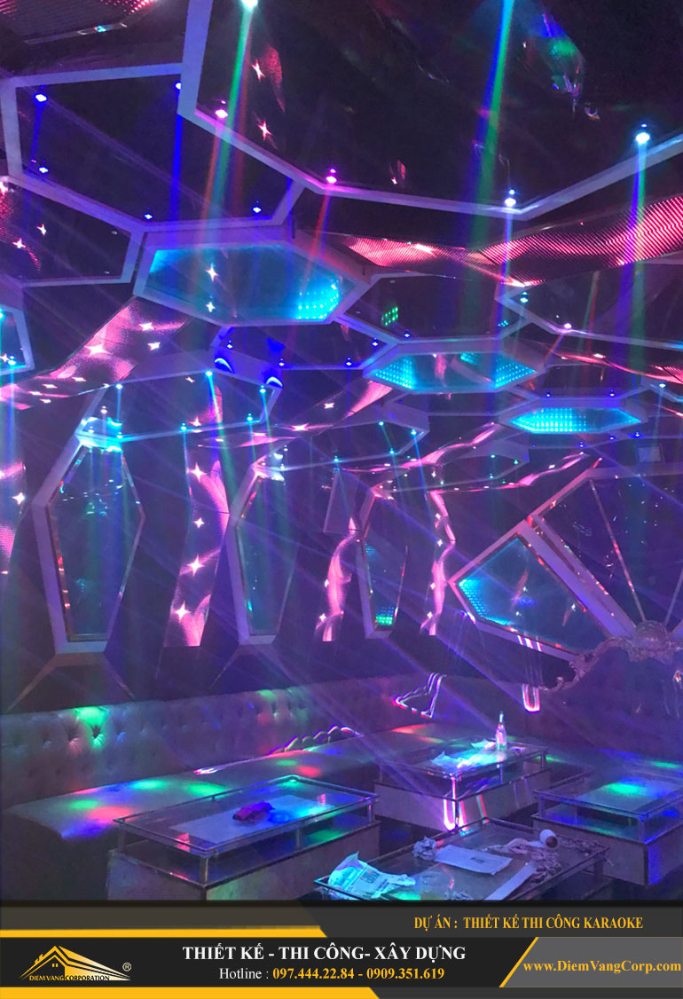 Thi công phòng Karaoke Led hiện đại 6