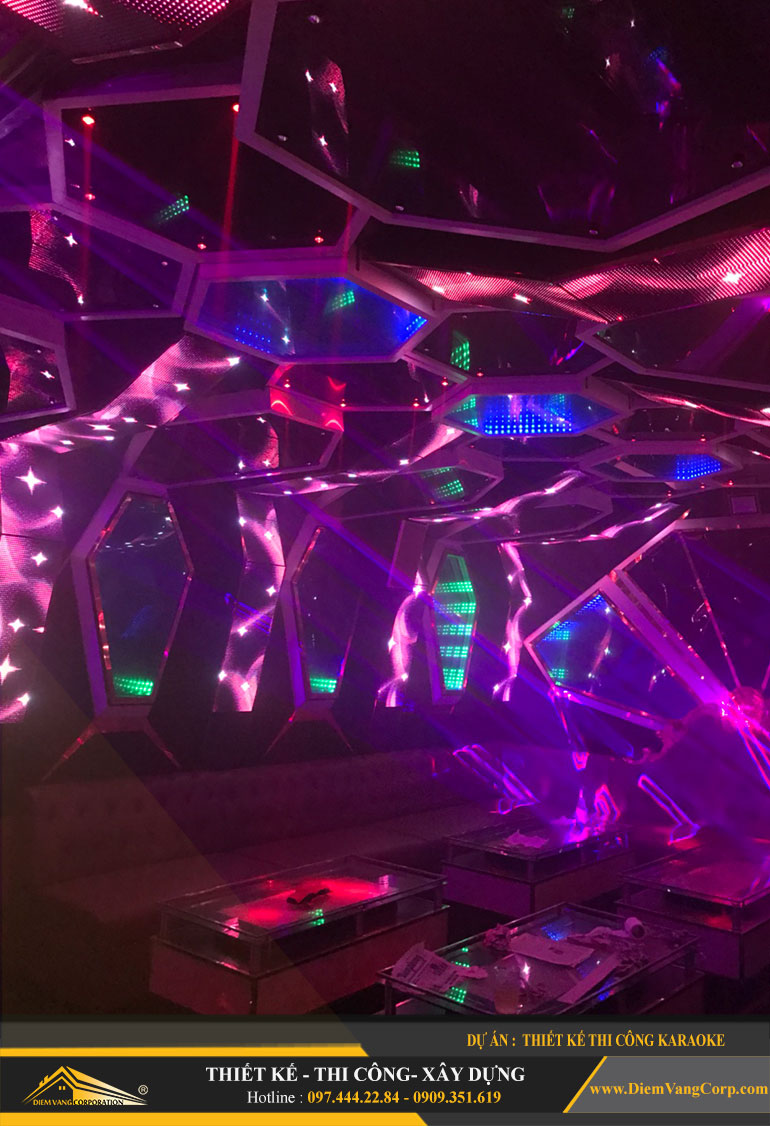 Thi công phòng Karaoke Led hiện đại 7
