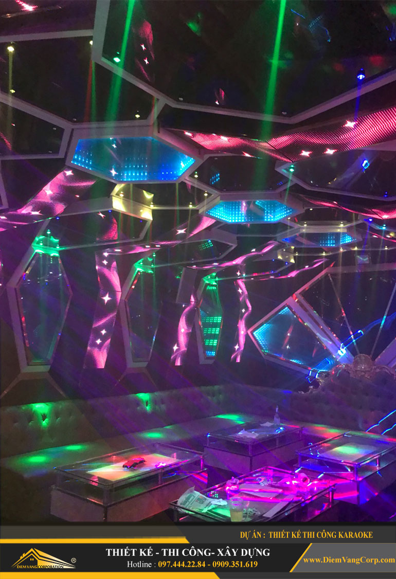Thi công phòng Karaoke Led hiện đại 8