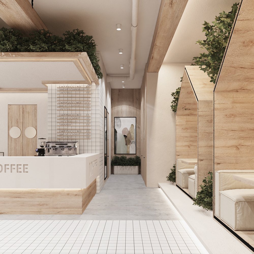 Thiết kế nội thất quán cafe độc đáo tối giản tinh tế  10