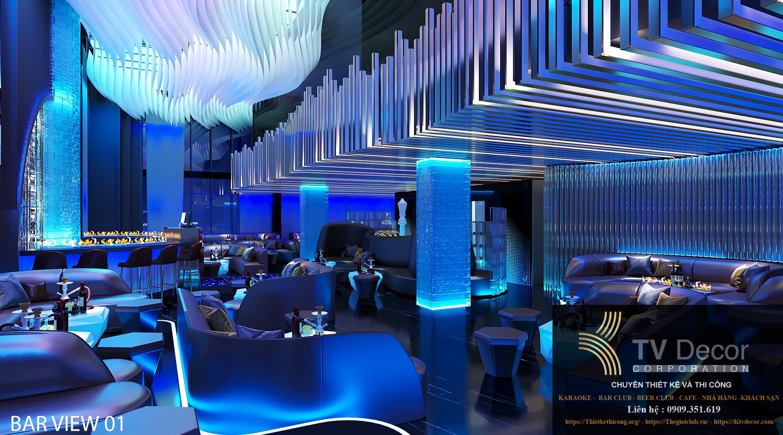 Thiết kế Lounge Bar và karaoke nổi bật tại TPHCM 1