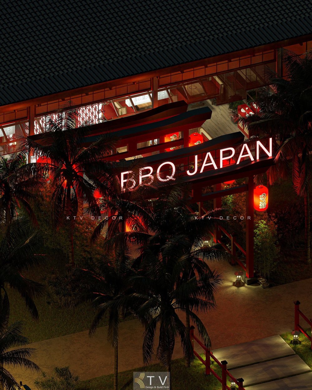 Báo giá mô hình nhà hàng JAPAN BBQ-Thiết kế thi công và dự án 2