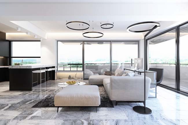 Ý tưởng thiết kế căn hộ duplex penthouse với thiết kế hiện đại sang trọng 12