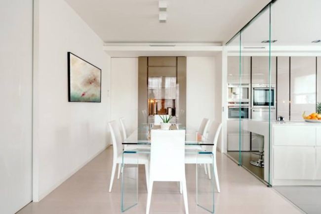 Ý tưởng thiết kế căn hộ đẹp tông màu trắng sáng sang trọng 12