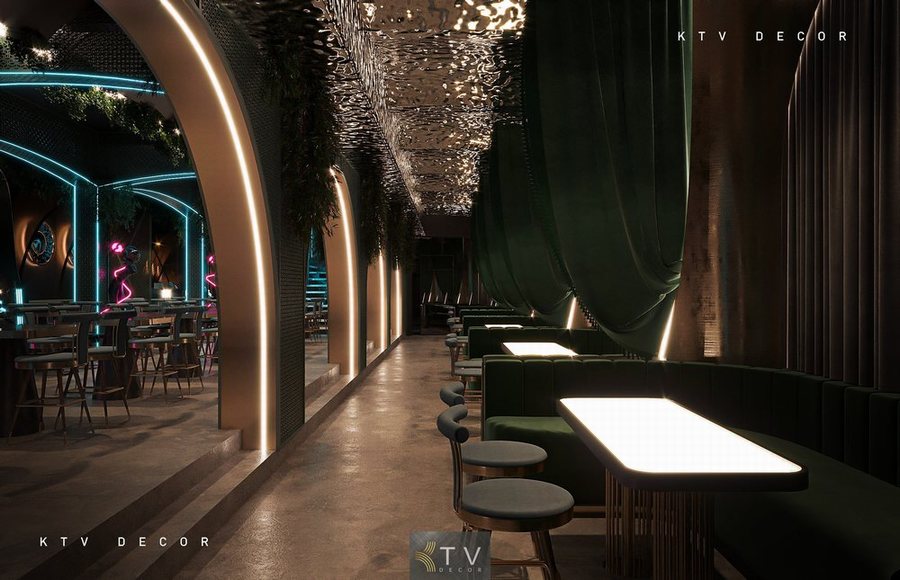 Thiết kế nhà hàng phong cách Lounge Club 5