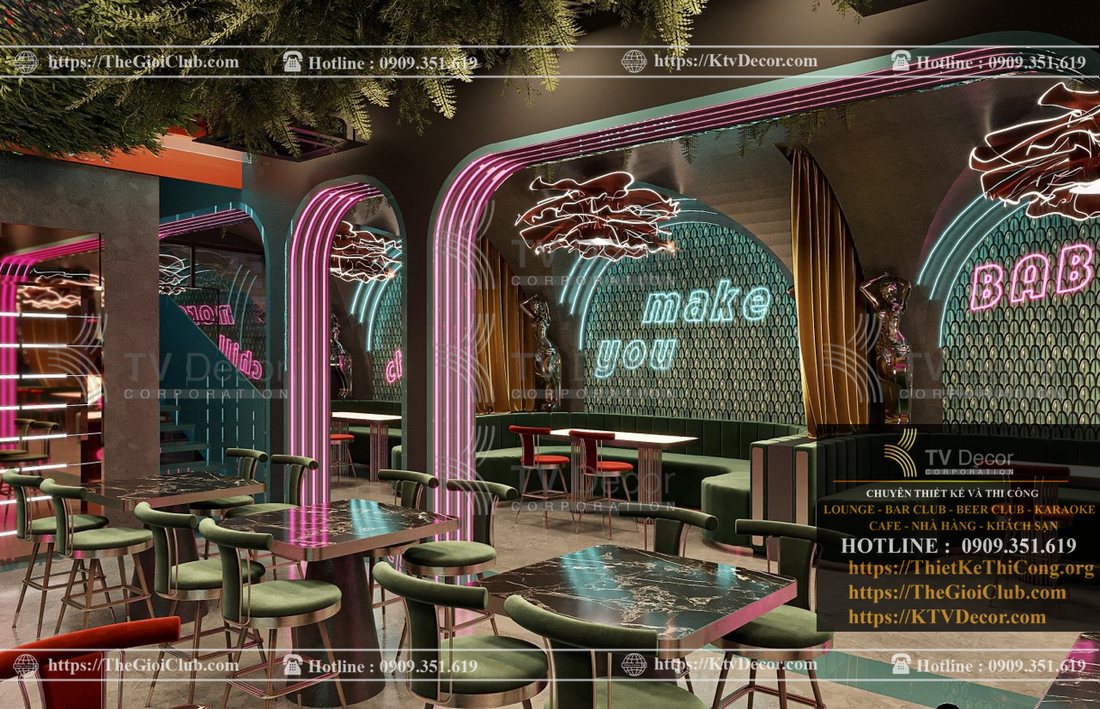 Báo giá thiết kế nhà hàng phong cách Lounge Bar xu hướng mới 5