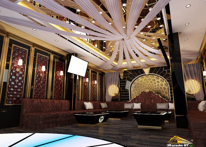 dự án thiết kế thi công nội thất karaoke la Royal 1
