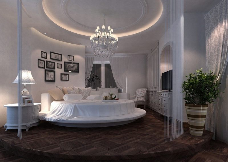 Thiết kế phòng ngủ đẹp sang trọng với giường tròn mới hot 21