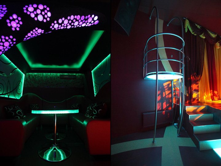 thiết kế nội thất bar hoa văn