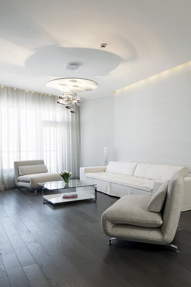 Ý tưởng thiết kế căn hộ ấn tượng đơn giản với tông trắng 