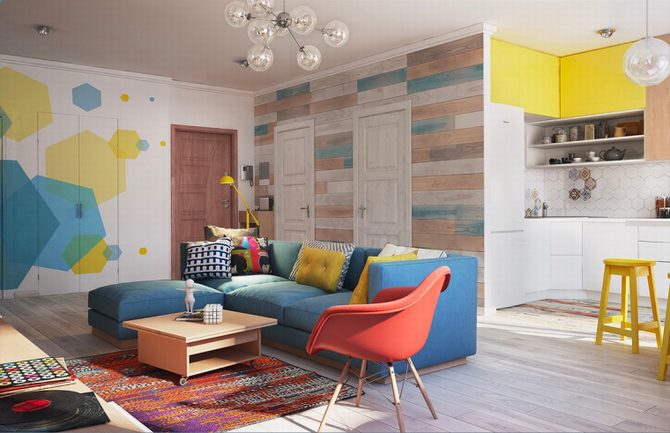 Giải pháp mở rộng không gian nội thất hiện đại cho căn nhà 80 m2 1
