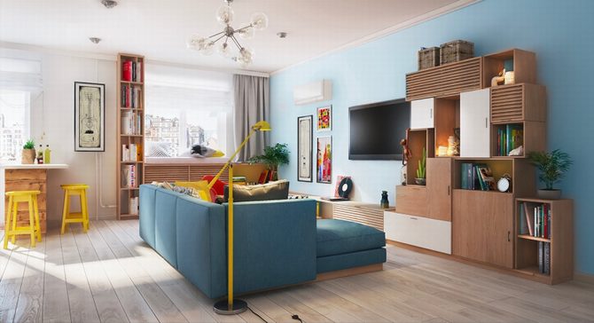 Giải pháp mở rộng không gian nội thất hiện đại cho căn nhà 80 m2 3