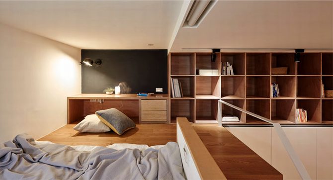 Nội thất tuyệt vời của căn hộ 22 m2 ở Đài Loan 5