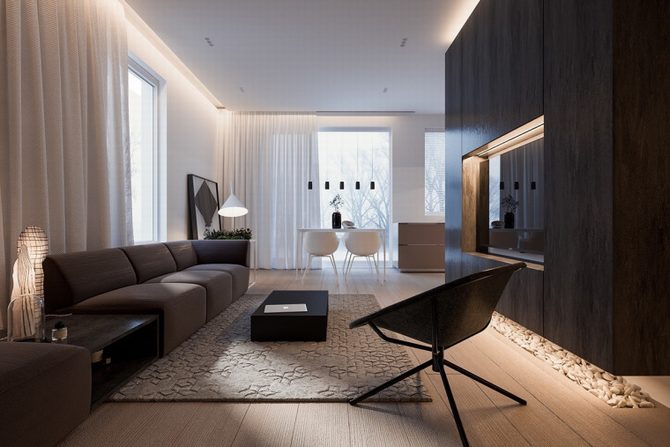Nội thất căn hộ tối giản – 105 m2 1