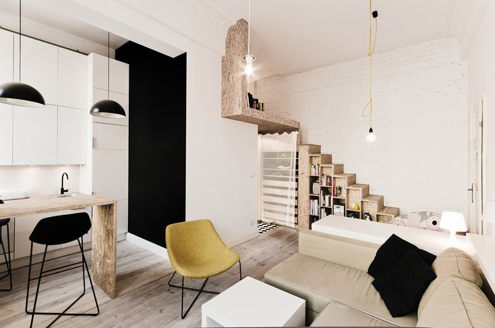 thiết kế nội thất căn hộ nhỏ hiện đại