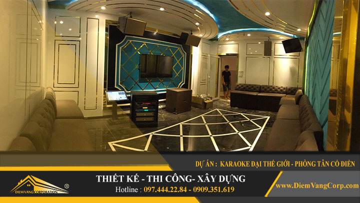 Thi công karaoke tân cổ điển 1