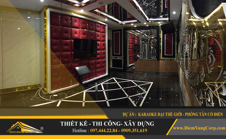 Hình ảnh thiết kế karaoke phong cách Tân Cổ Điển 3