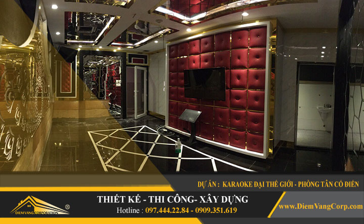 Hình ảnh thiết kế karaoke phong cách Tân Cổ Điển 4