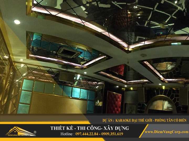 Hình ảnh thiết kế karaoke phong cách Tân Cổ Điển 6