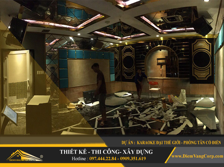 Hình ảnh thiết kế karaoke phong cách Tân Cổ Điển 7
