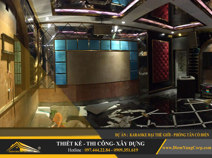 Hình ảnh thiết kế karaoke phong cách Tân Cổ Điển 8