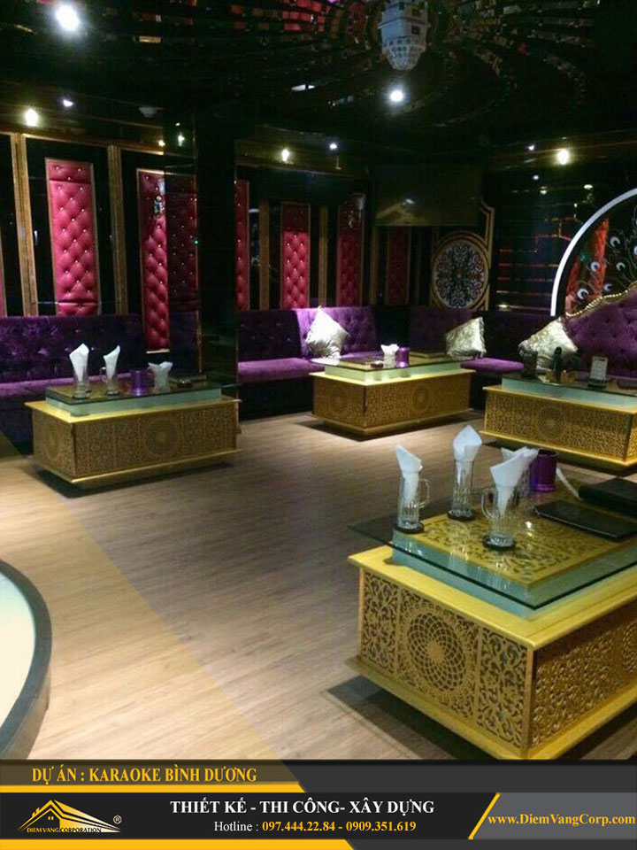 thi công thực tế karaoke phong cách cổ điển 1 13