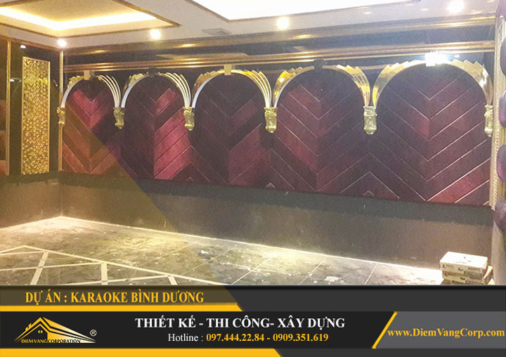 thi công thực tế karaoke phong cách cổ điển 3