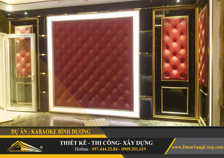 thi công thực tế karaoke phong cách cổ điển 4
