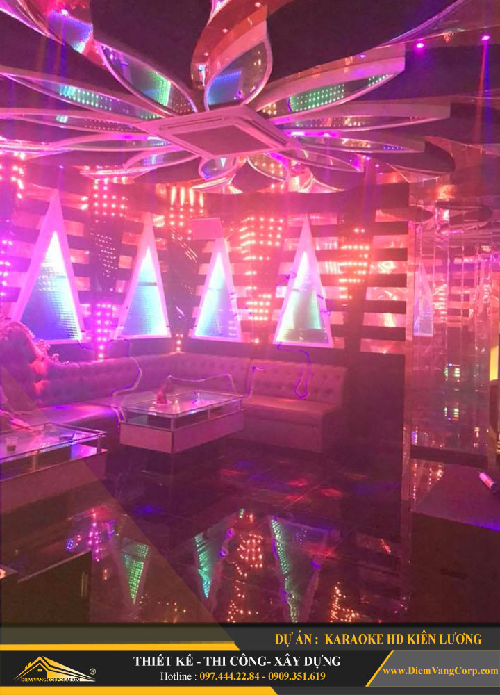 Thi công phòng karaoke HD miền Tây 1 HD KTV 1