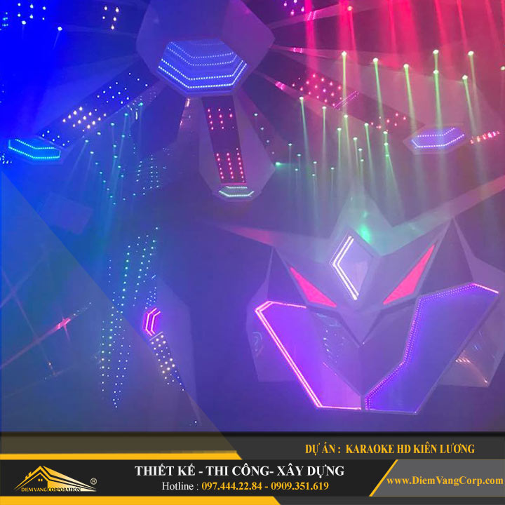 thiết kế karaoke phòng vip 4 , karaoke led vui nhộn 4