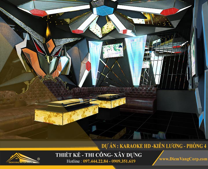 Thi công phòng karaoke đẹp