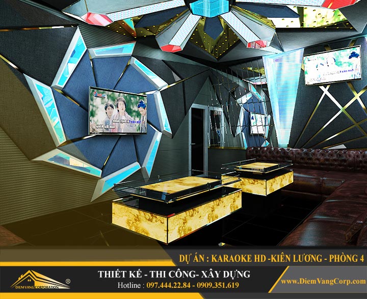 Thi công phòng karaoke đẹp 1