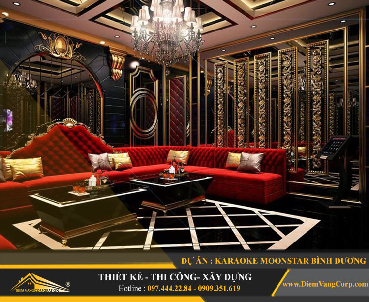 thiết kế thi công karaoke phong cách cổ điển 2