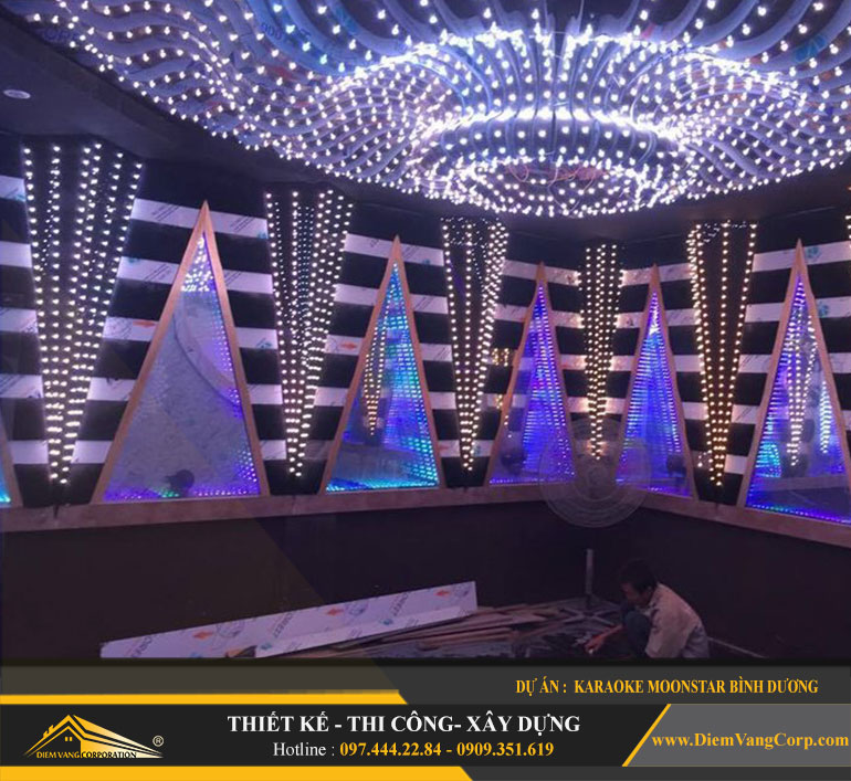 Thiết kế thi công phòng hát karaoke VIP Led Full tại Bình Dương 4