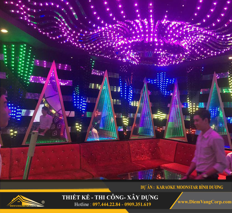Thiết kế thi công phòng hát karaoke VIP Led Full tại Bình Dương 5