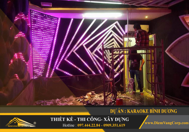 thi công phòng karaoke Leb full
