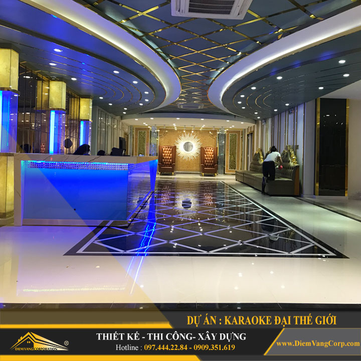 thi công sảnh vip karaoke