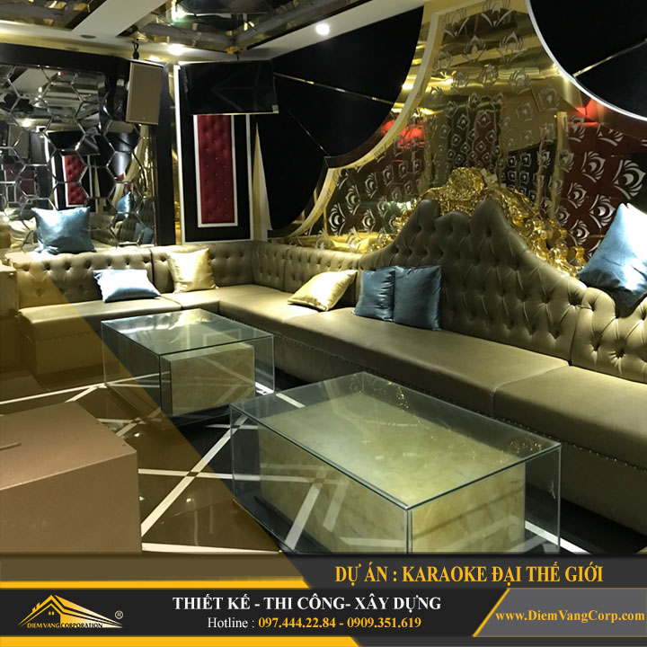 nghiệm thu thi công phòng karaoke đẹp ấn tượng