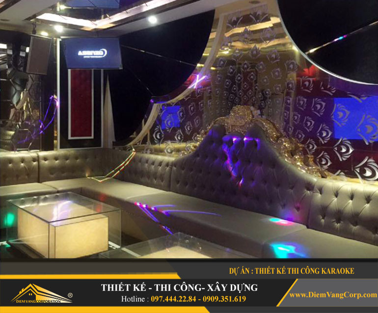 Dự án thiết kế thi công karaoke Phòng Tân Cổ Điển1
