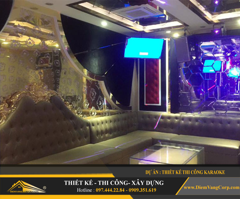 Dự án thiết kế thi công karaoke Phòng Tân Cổ Điển 2