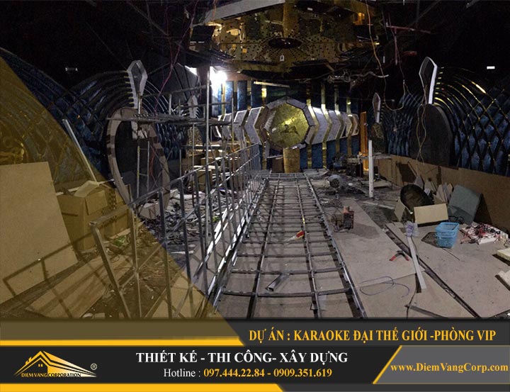 Thi công phòng karaoke Vip 1
